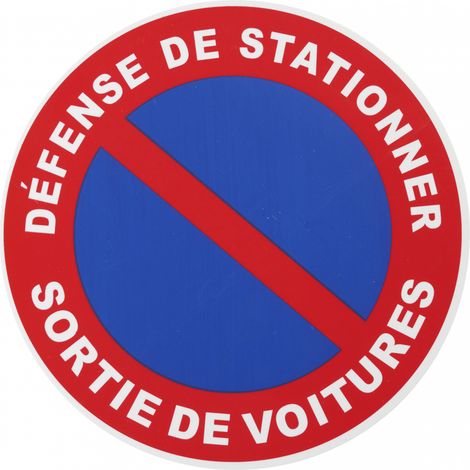 THIRARD - Plaque signalétique d.180mm "SORTIE DE VOITURE" avec adhésif - THIRARD (1/5)