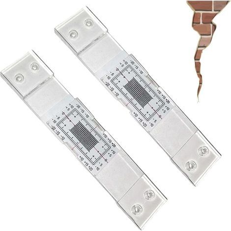 fissuromètre,fissures,Fente pour surfaces planes, fissure - Tell-Tale Accessoire pour la surveillance et l’enregistrement des fissures (2)