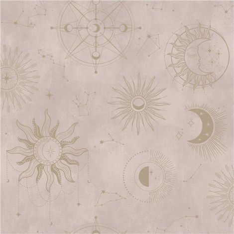 Holden Decor Cosmic Pink Gold Wallpaper Bedroom Paste The Paper Washable (1/4)