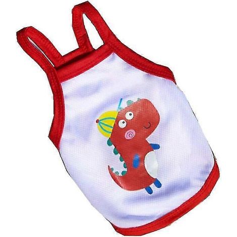 Ropa adorable para perros pequeños con estampado de patos, camiseta de algodón para cachorros y gatos, chaleco de verano para mascotas, ropa para chihuahuas y pugs. (1/5)