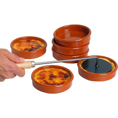 Servicio de Crème Brûlée de 6 cuencos esmaltados - Graupera Cerámicas S.A.
