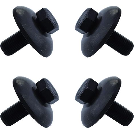 4 pièces Adaptées aux boulons de lames de tondeuses Husqvarna Craftsman et aux boulons de lames de tracteurs avec rondelles rainurées pour le montage de lames fixes sur tondeuses autoportées et tondeu