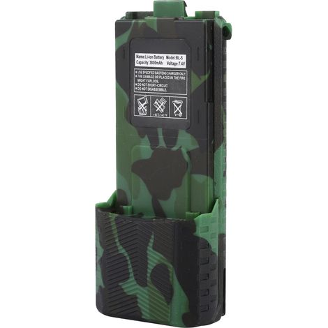 Batterie Li-ion 7,4 V 3800 mAh pour radio bidirectionnelle Baofeng UV 5R BL-5L série UV 5R (camouflage) (1/5)