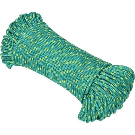 Corde de bateau, Corde de Chanvre, pour la Décoration, le Bricolage, le Jardinage Vert 4 mm 500 m Polypropylène OIB8796E (1/5)