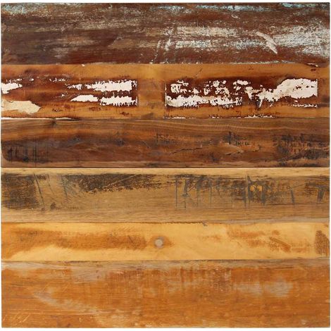 Tischplatte Quadratisch 70x70 cm 15-16 mm Altholz Massiv vidaXL