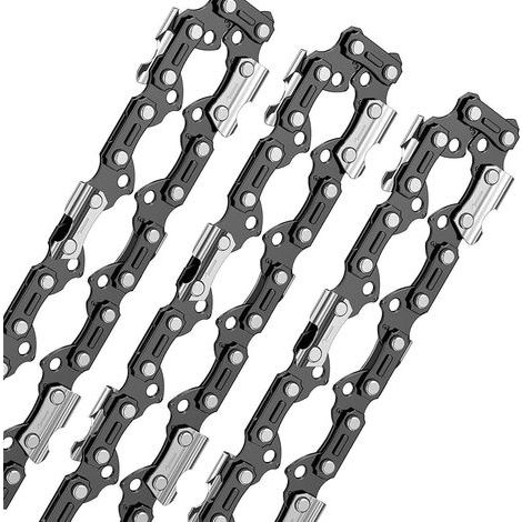 Lote de 3 x 50 cm Cadenas 3/8" 70 Eslabones de Entrenamiento 1.3 mm 050 (1/5)