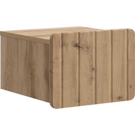 Wandmontierter Nachttisch Artisan-Eiche 33 x 34,5 x 24 cm vidaXL