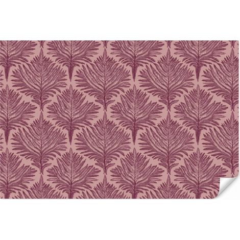 Carta da Parati Felce - Motivo - Viola 300x200 cm (1/5)