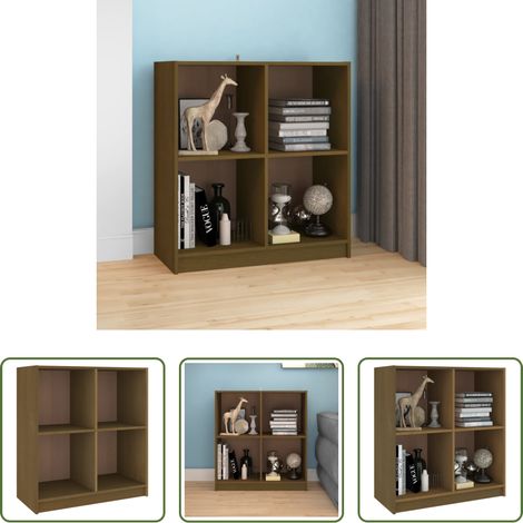 vidaXL Kieferholz - Sideboard Honigbraun 70x33x76 cm Massivholz Kiefer (1/5)
