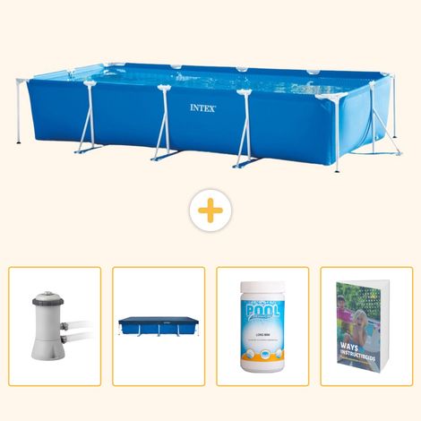 Intex Piscine Tubulaire Rectangulaire - 450x220x84 cm - 5-pièces SCB116 (1/5)