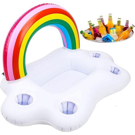 Porte-gobelets gonflable pour piscine, bar gonflable, porte-gobelets flottant (nuages) (1/5)