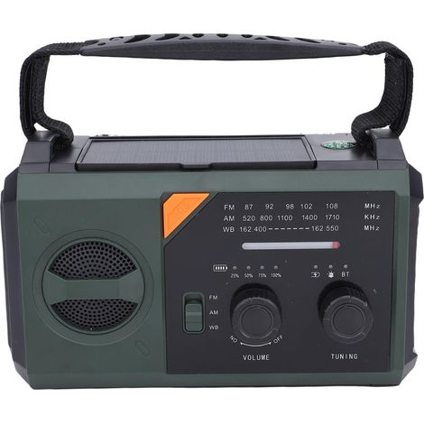 Radio d'urgence 30000mAh, Récepteur NOAA Météo avec Panneau et de (1/5)
