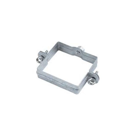 GRÖMO Verzinkte Fallrohrschelle quadratisch 100x100 mit Gewindemutter M10, 51227 (1/2)