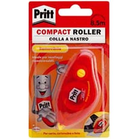 10BL COLLA PRITT ROLLER COMPACT REMOVIBILE - nastro mt.10x8,4mm
