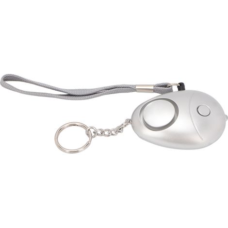 Alarme personnelle portable Safe Sound 130 dB avec voyants LED pour femmes, hommes, enfants et personnes âgées, couleur argent. (1/5)