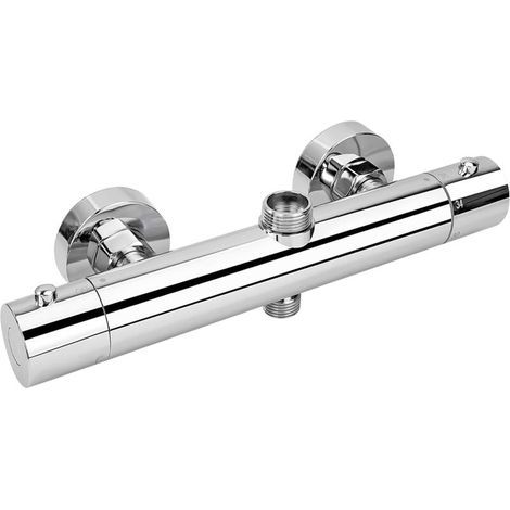 Duschmischer, Thermostatischer Duschmischer mit 2 Ausläufen, Oberer Auslauf 3/4" (1/4)