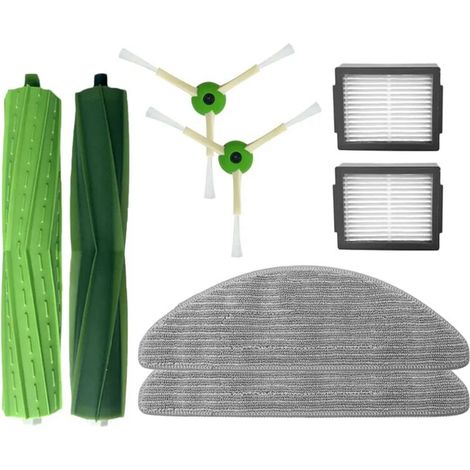 Ersatzzubehörset für Combo I5, I5+, J5, J5+, Bürstenwalzen, HEPA-Filter, Wischmopp-Pads, Seitenbürsten (1/4)
