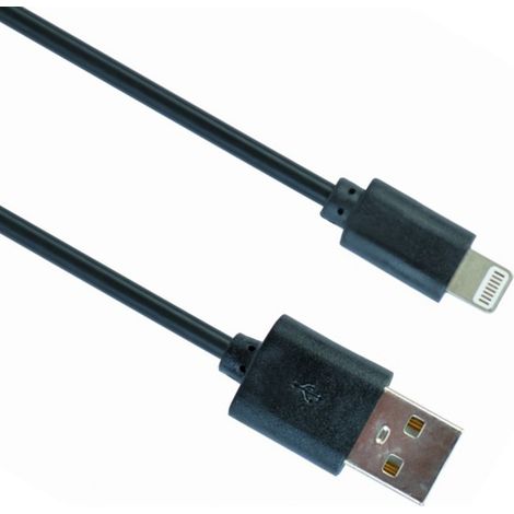 Adaptateur Lightning USB compatible avec iPhone iPod NOIR (1/5)