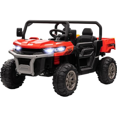 12V 2 Seater Kids Electric Ride-On Car Electric Bucket, Remote Control - Red (1/5)