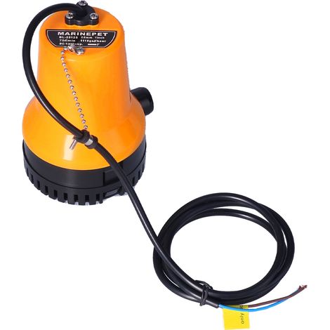 Pompe de cale électrique marine 12 V submersible 5400 tr/min, à axe horizontal et entraßnement par palettes (1/5)