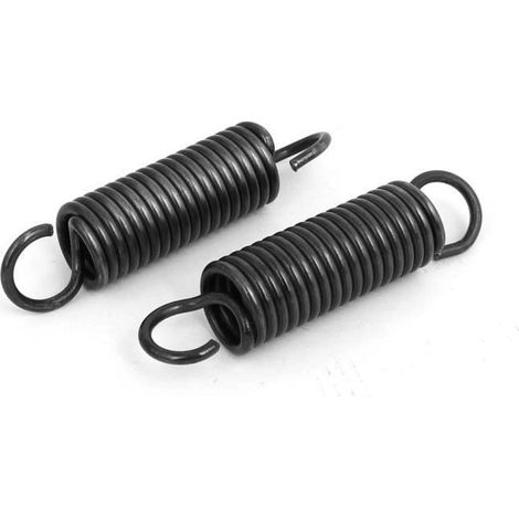 Ressort Tension Ressorts Extension 2.5mm Fil Dia 18mm OD 80mm Libre Longueur Acier à ressort 2 Crochets 2Pcs (1/4)