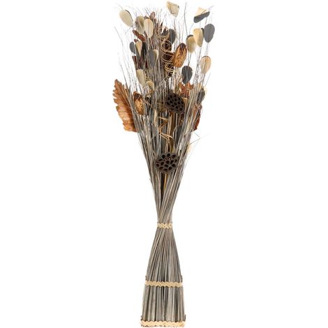 Atmosphera – Fagot de fleurs séchées 100cm – Composition naturelle avec tiges en raphia – Décoration bucolique pour intérieur chaleureux