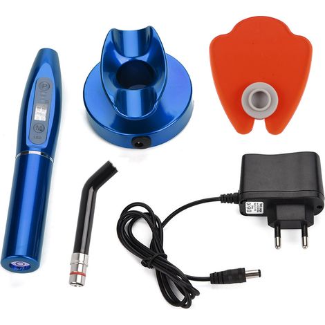 Lampe LED dentaire sans fil rechargeable 240V avec prise UE, lumière bleue (1/5)