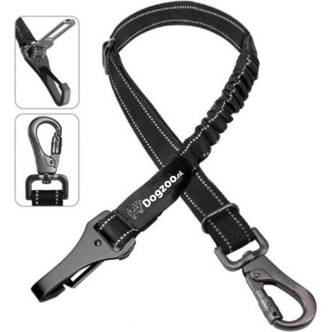 Ceinture de sécurité auto pour chien - Laisse pour chien - Ceinture de sécurité auto pour chien - Amortisseur de chocs (1/5)