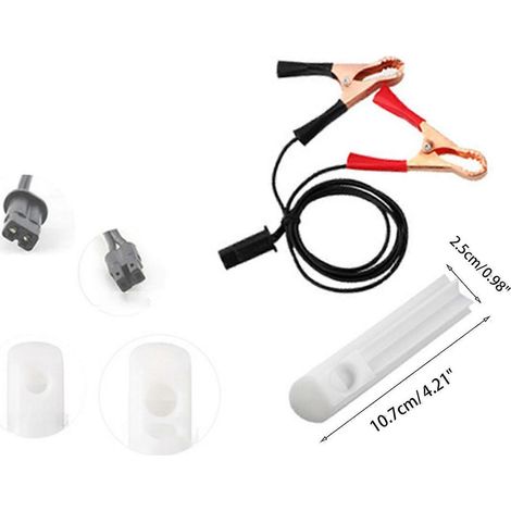 Kit de nettoyage pour injecteurs de carburant de moto avec 2 embouts - Nettoyant pour système d'alimentation en carburant - Accessoires pour voitures et motos
