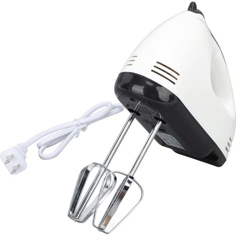 Batteur électrique à main avec fouet, 7 vitesses, moteur puissant de 260 W, ergonomique, prise US 110 V, idéal pour les œufs, les gâteaux et les crèmes. (1/5)