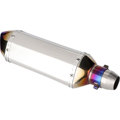 Pot d'échappement arrière bleu 51mm avec silencieux amovible, pièce de modification pour moto (1/3)