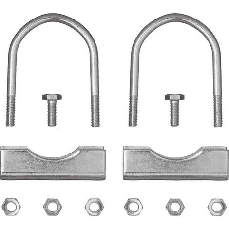 Bride de fixation pour roue jockey Ø 70 mm pour D20114 - lot de 2