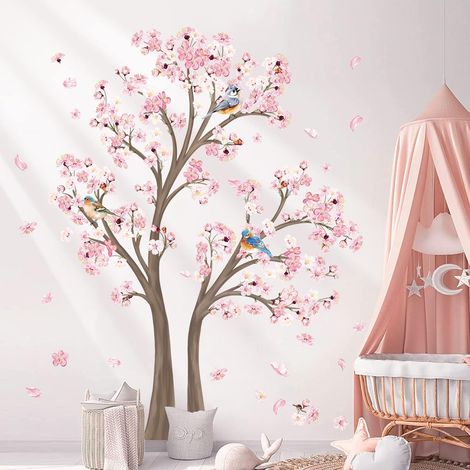 Serbien – Kirschblütenbaum-Wandtattoo 150 cm – Wanddekoration für Wohnzimmer, Kinder- und Babyzimmer – Einfach anzubringen und abnehmbar (1/5)