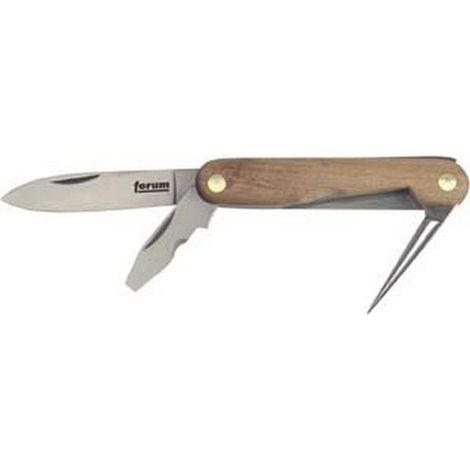 Coltello Elettricista Modello: 3 Parti Materiale Lama In Acciaio Al Carbonio Straight Blade Manico Materiale: Legno, Lunghi. Totale: 172 Millimetri