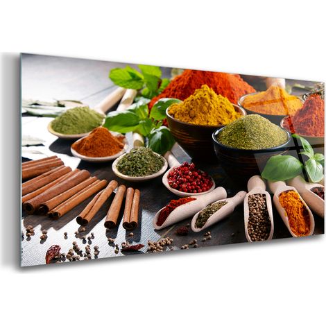 Tableau sur verre – 100 x 50 cm - Tableau mural décoratif - Verre Décorative - Nourriture Et Boissons (1/5)