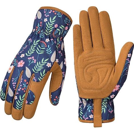 Filiyano-Gants de jardinage pour femmes - Gants de jardinage en cuir, résistants aux épines, gants de protection pour le travail en extérieur, taille (1/5)