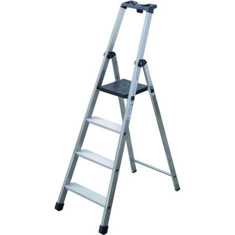 Scala Facal Piu+Su in Alluminio Sez.24X50 Gradini 4 (1/2)