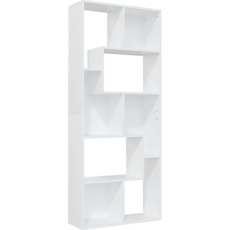 Book Cabinet White 67x24x161 cm Engineered Wood vidaXL (1/6)