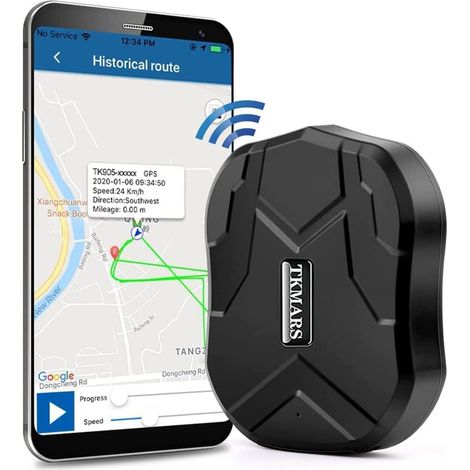 TK905 4G GPS-Autotracker – Kein Abonnement erforderlich, wasserdicht, starker Magnet, 5000-mAh-Akku, GPS-Tracking-App im Standby-Modus, Geofencing und intelligenter Alarm (1/5)
