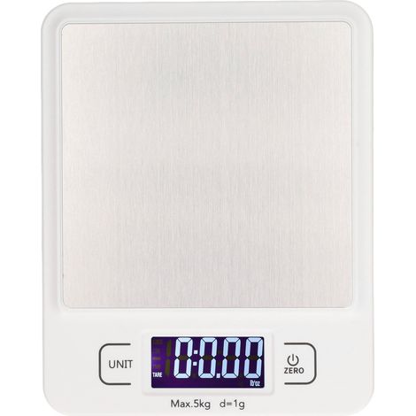 Balance de cuisine numérique 5 kg, précision 1 g, écran digital pour pesée alimentaire, thé (1/5)