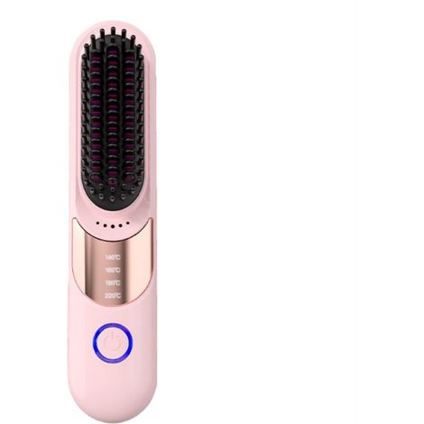 Lisseur et boucleur 2-en-1 sans fil - Portable, rechargeable, anti-brûlure (1/4)