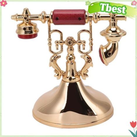 Tbest horloge téléphonique rétro Réveil téléphonique Vintage, Unique, élégant, heure précise, horloge de chevet, luminaire horloge (1/4)