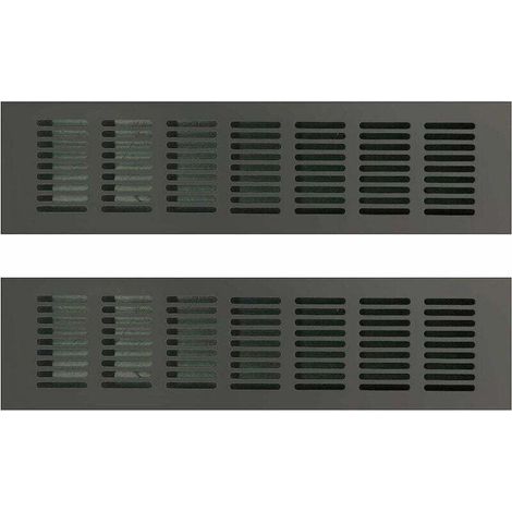 Grille de Ventilation Rectangulaire, Grille D'aération Rectangulaire, Grille D'aération, Grille Ventilation Rectangulaire, Grille d Aeration Rectangulaire pour une Ventilation Idéale 80 300mm 2PCS (1/5)