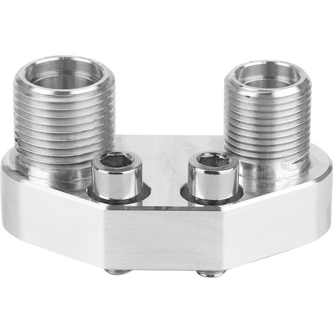 Adaptateur Compresseur AC Poli Raccord pour Sanden SD7B10 7176, Embout de Connexion Haute Qualité, Compatible Climatisation, Pièce de Rechange Parfaite (1/3)