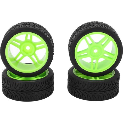 Stück Pentagrammblatt-Reifen 65 mm für Wltoys 144001 1/14 RC-Car Offroad Grün (1/5)