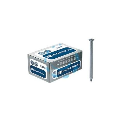 CHIODI ACCIAIO TEMPERATO TESTA BOMBATA ZINCATI -ø mm.3,5x50