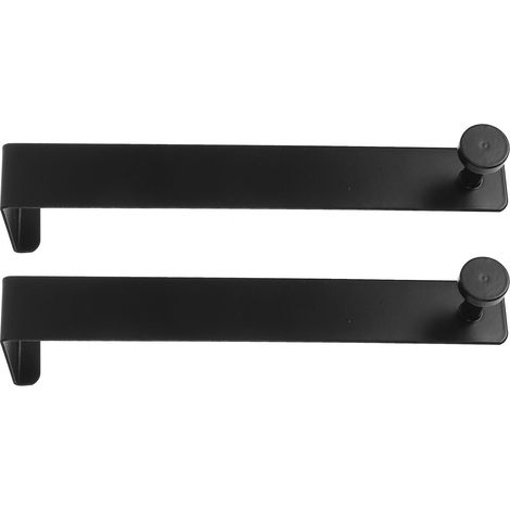Abaodam Gancho para Colgar Bolsos y Ropa Puerta de Hierro Negro (1/5)