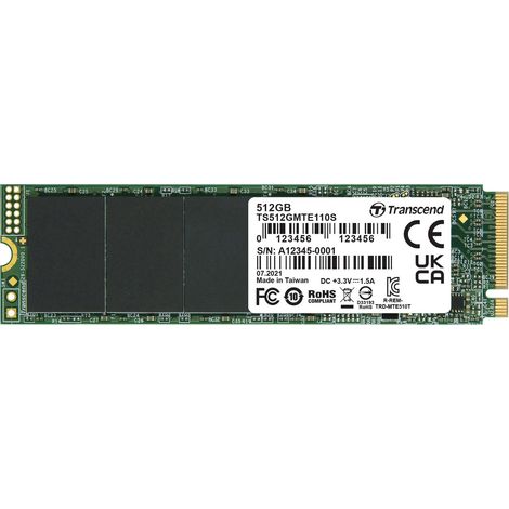 Transcend 110S M.2 512 GB PCI Express 3.0 3D NAND NVMe (1/3)