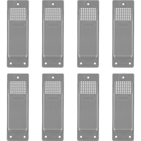 Kit de Ventilation pour Conteneur D'Expédition 8 Pièces, Accessoires de Conteneur D'Expédition Robustes, Kit de Ventilation à Flux Gris (1/5)