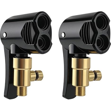 Adaptador de válvula francesa de 2 piezas para coches – Latón universal para bicicletas/motos (1/5)